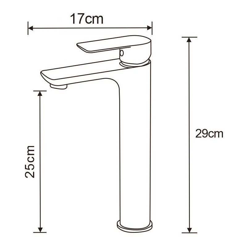 Bateria umywalkowa wysoka Mexen Alfa złota 29 cm 1 szt.
