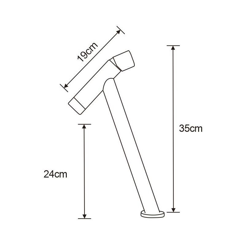 Bateria umywalkowa wysoka Mexen Astro złoty 35x19 cm 1 szt.