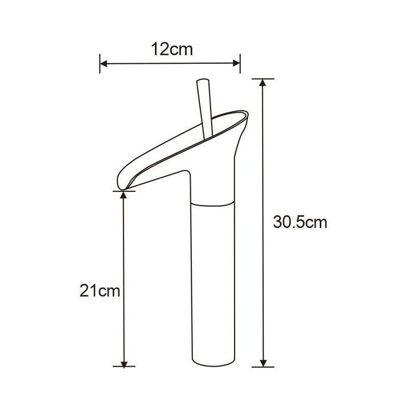 Bateria umywalkowa wysoka Mexen Orion chrom 30,5 cm 1 szt.