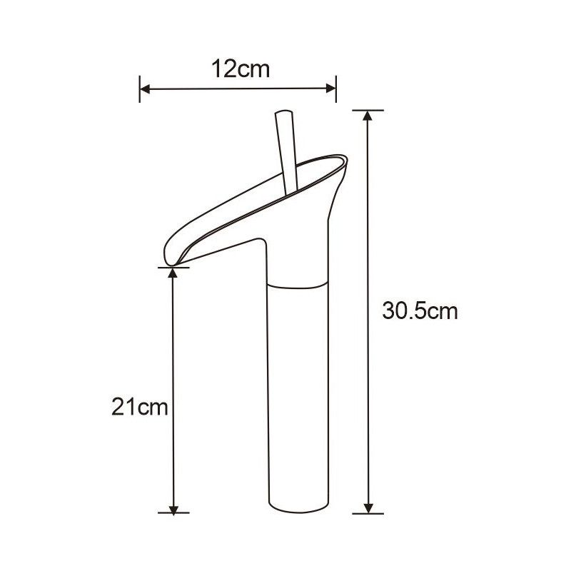 Bateria umywalkowa wysoka Mexen Orion złoty 30,5 cm 1 szt.