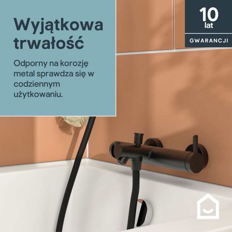 Bateria wannowa GoodHome Maza czarna