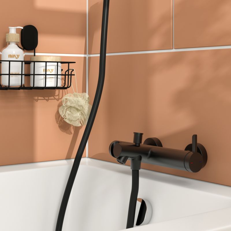 Bateria wannowa GoodHome Maza czarna