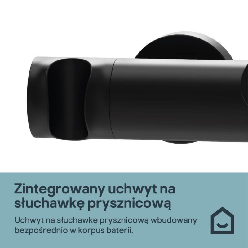 Bateria wannowa GoodHome Maza czarna
