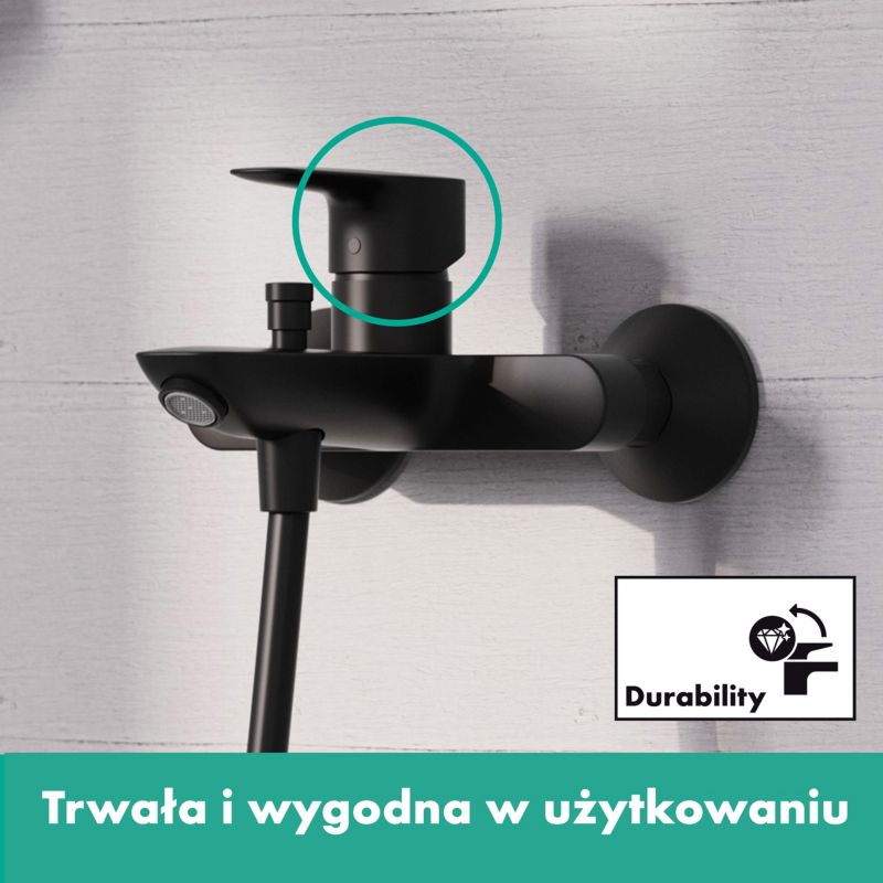 Bateria wannowa Hansgrohe MySport czarna