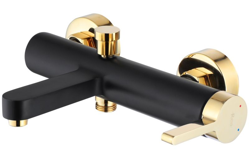 Bateria Wannowa Rea My1806-3Bg Polo 18,5X24X6Cm Czarny Złoty 1 Szt