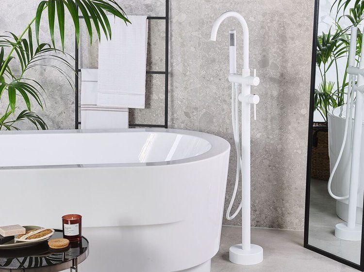 Silla Rosa stojánková, stojací, dvourukojeťová vanová baterie, bílá, 1 ks.
