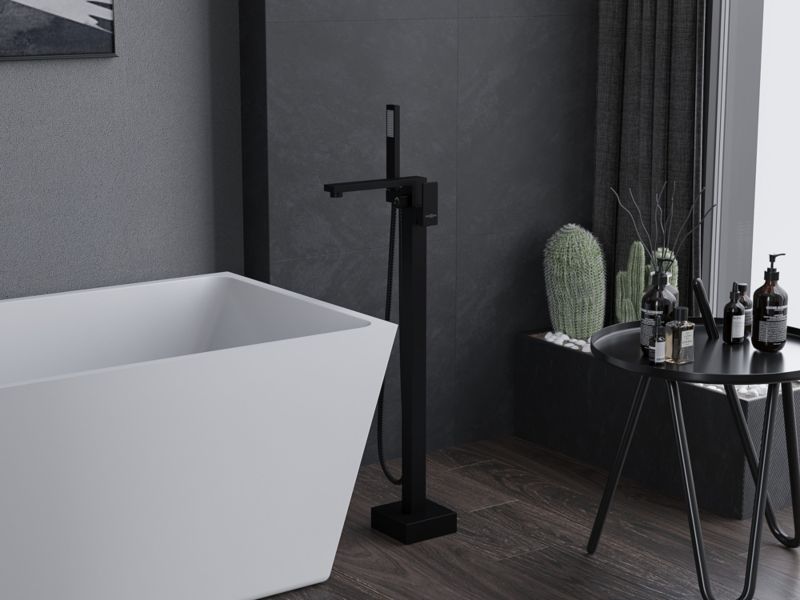 Bateria wannowa wolnostojąca Mexen Urano czarna 102 cm 1 szt.