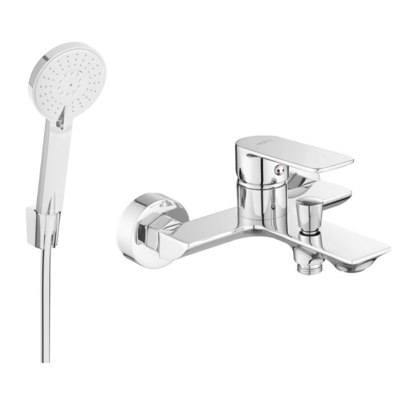 Bateria wannowa z zestawem prysznicowym Mexen Alexa chrom 1 szt.