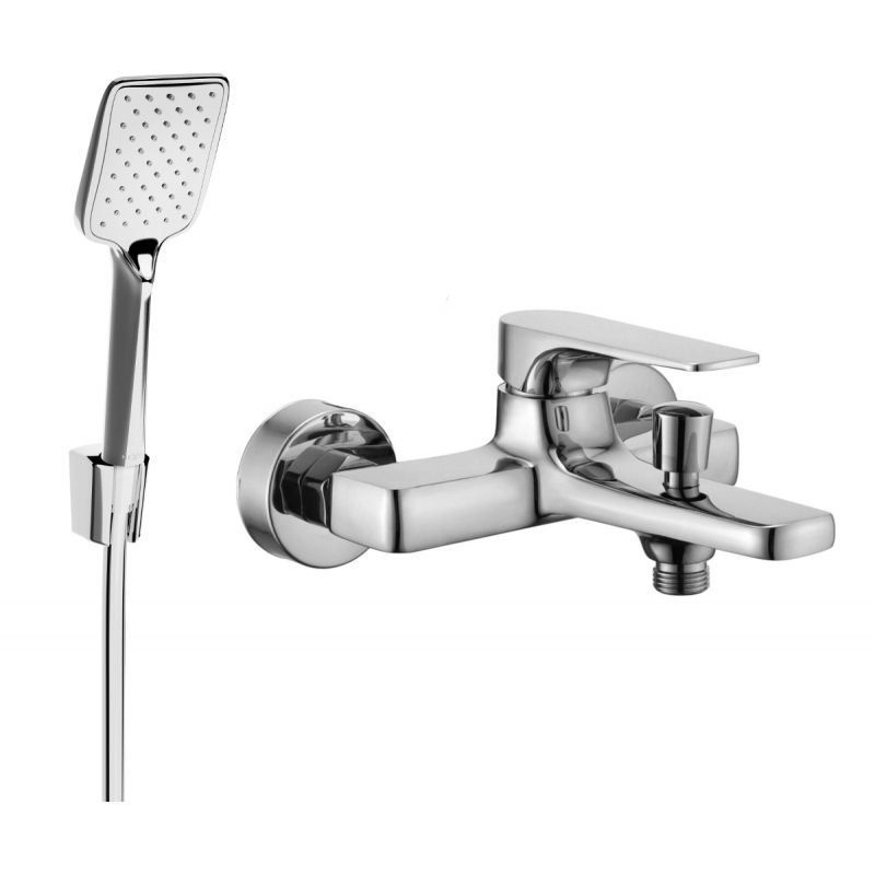 Bateria wannowa z zestawem prysznicowym Mexen Lynx chrom  74593R62-00 1 szt.