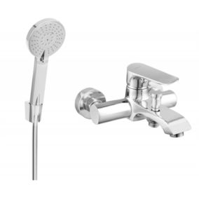 Bateria wannowa z zestawem prysznicowym Mexen Pecos chrom  7273R40-00 1 szt.