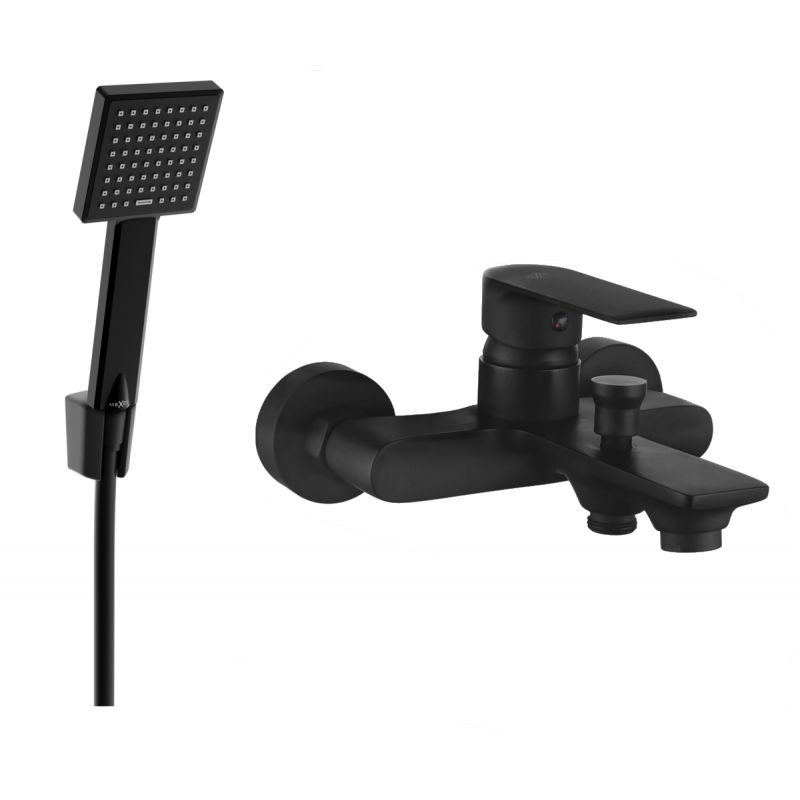 Bateria wannowa z zestawem prysznicowym Mexen Royo czarna  7223R45-70 1 szt.