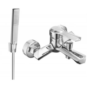 Bateria wannowa z zestawem prysznicowym Mexen Sabre chrom