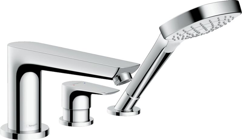 Hansgrohe Talis E 3-otvorová vanová a sprchová baterie, chrom, 1 ks.