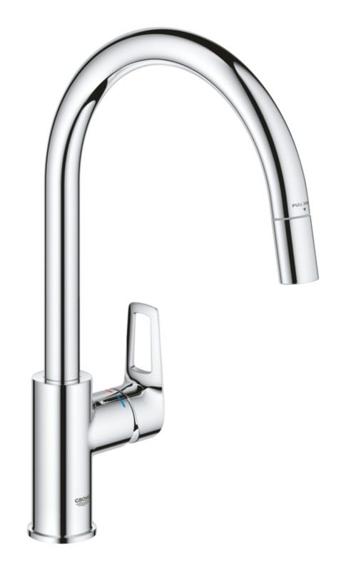 Baterie Grohe Start Loop s výsuvnou hubicí.