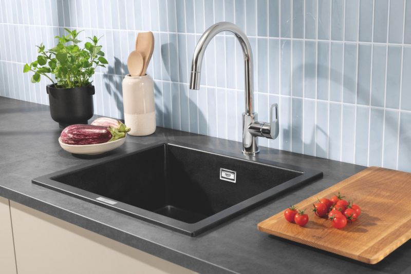 Bateria z zyciąganą wylewką Grohe Start Loop