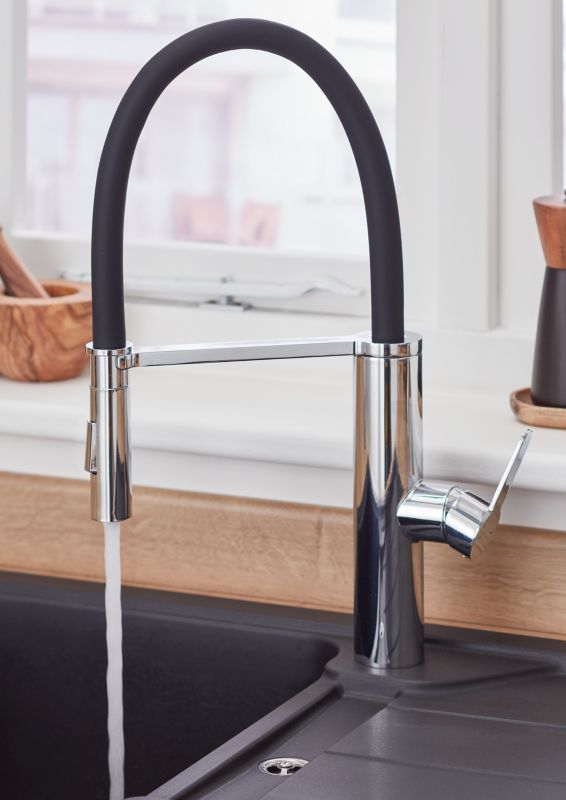 Bateria zlewozmywakowa Cooke&Lewis Kloey ruchoma wylewka chrom