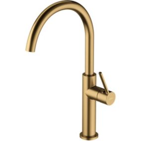 Bateria zlewozmywakowa Omnires Tiverton mosiądz szczotkowany