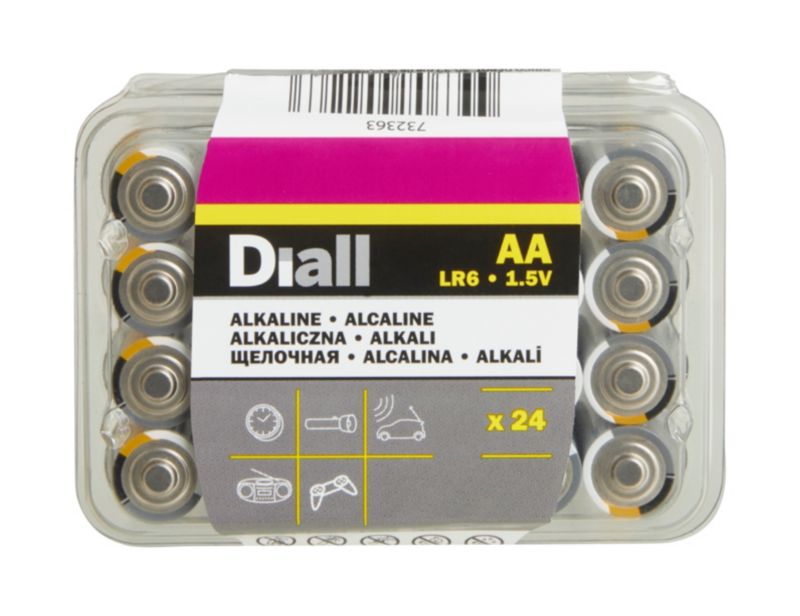 Baterie alkaliczne Diall AA 24 szt.