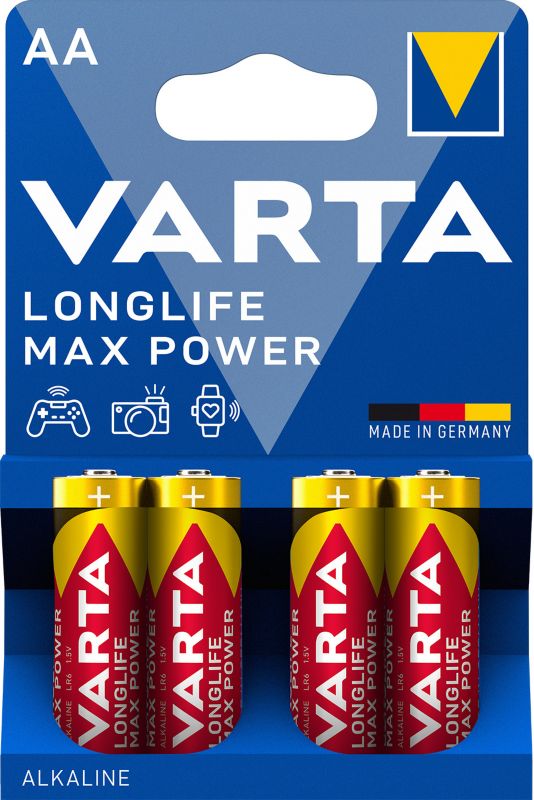 Baterie VARTA Longlife Max Power AA 4 szt.