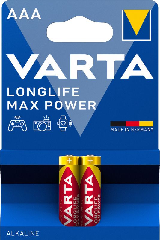 Baterie VARTA Longlife Max Power AAA 2 szt.