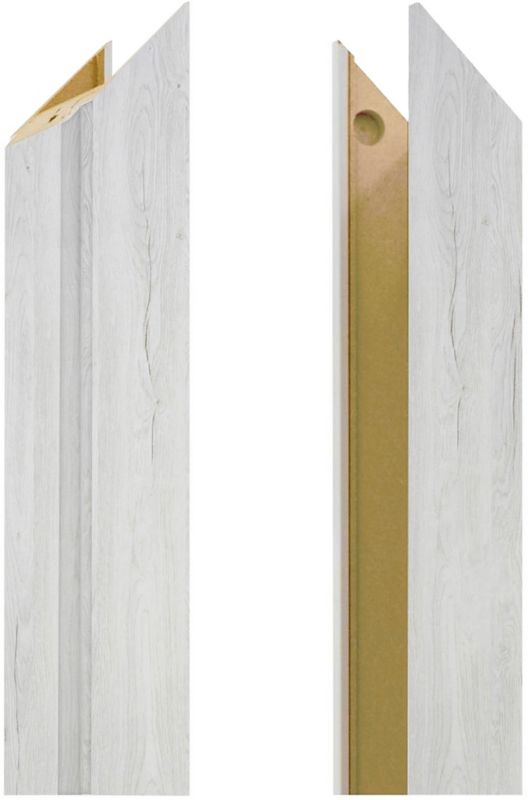 Baza ościeżnicy regulowana 80-95 mm lewa do drzwi bezprzylgowych dąb silver