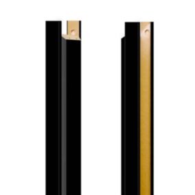 Baza ościeżnicy regulowana Fortia 115-135 mm 8 cm 90 stopni lewa czarna
