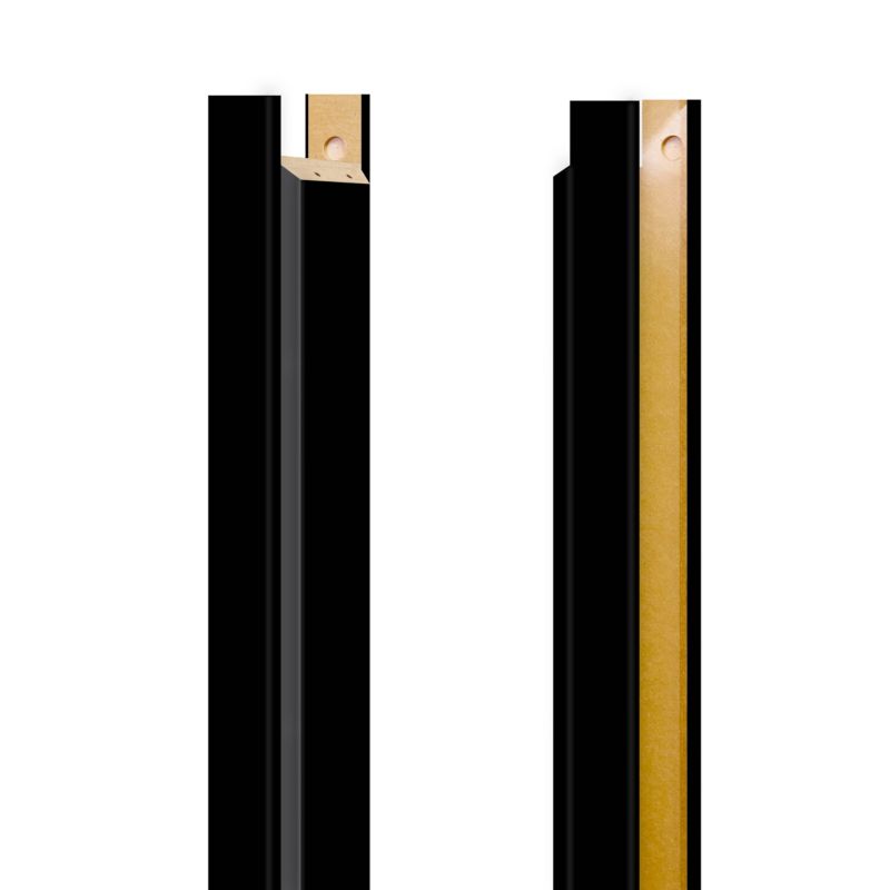 Baza ościeżnicy regulowana Fortia 135-155 mm 8 cm 90 stopni lewa czarna
