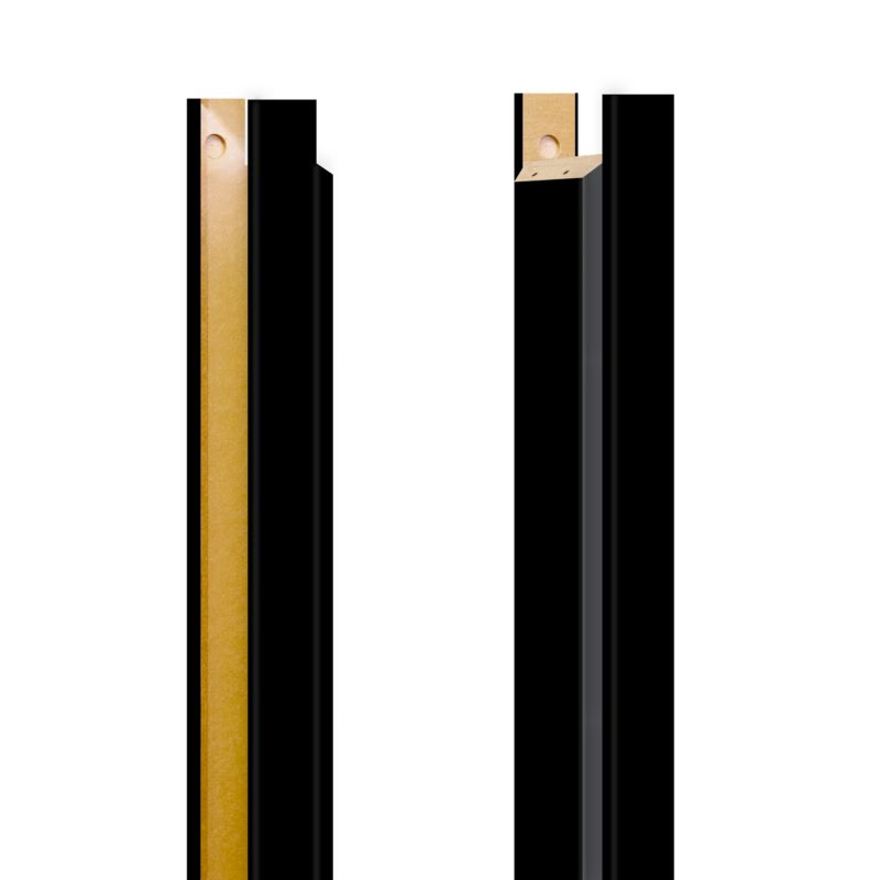 Baza ościeżnicy regulowana Fortia 155-175 mm 8 cm 90 stopni lewa czarna