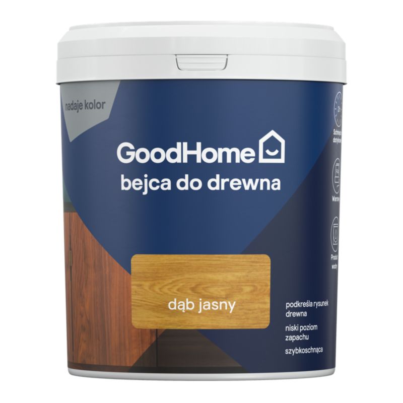 Bejca do drewna GoodHome dąb jasny 0,5 l