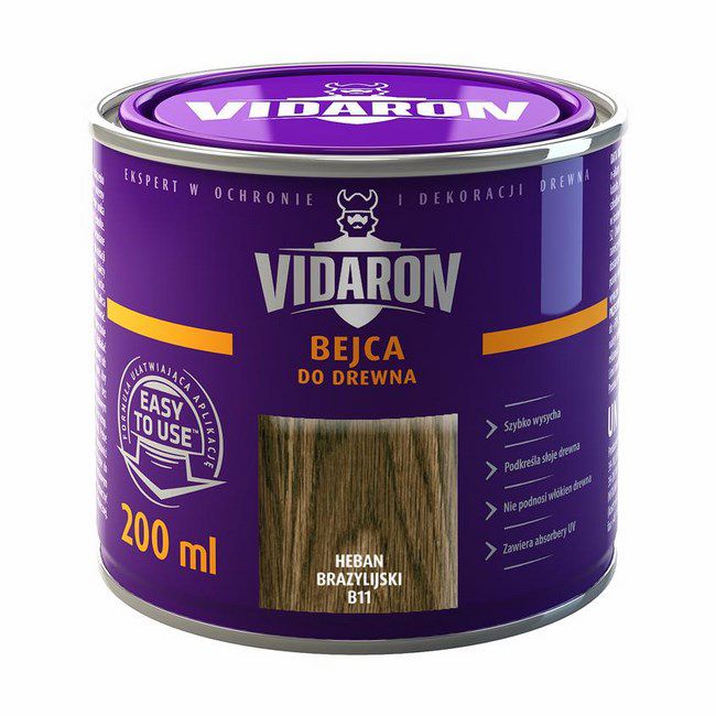 Bejca do drewna Vidaron heban brazylijski 0,2 l
