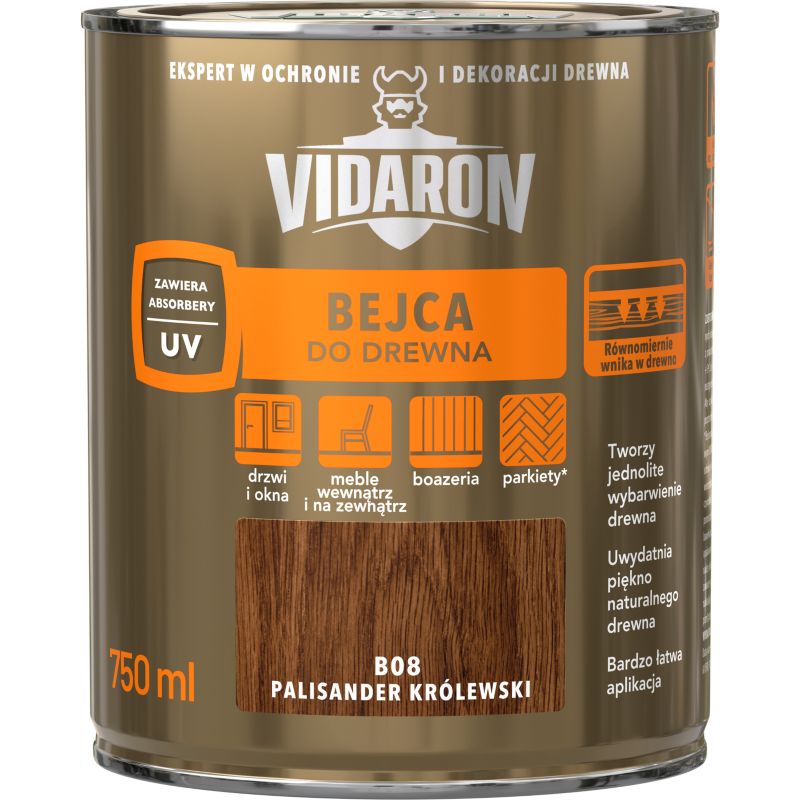 Bejca do drewna Vidaron palisander królewski 0,75 l