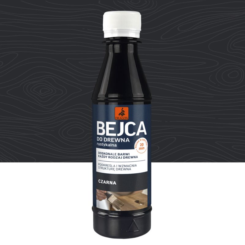 Bejca rustykalna Dragon Czarna 200ml