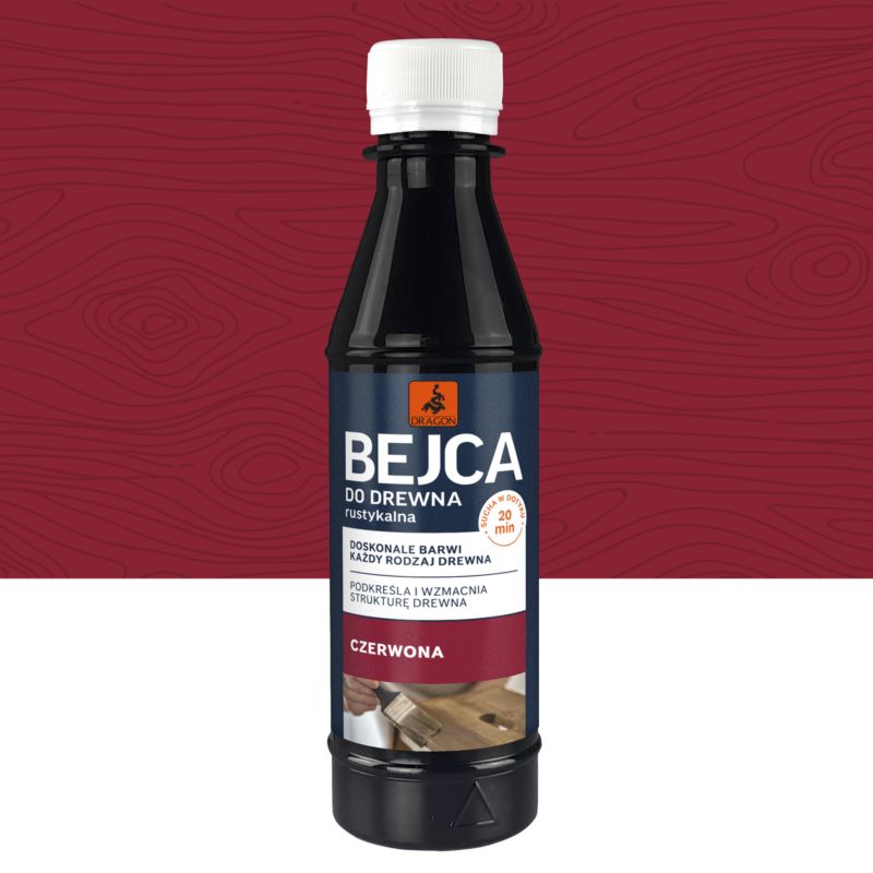 Bejca rustykalna Dragon Czerwona 200ml