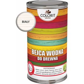 Bejca wodna Colorit Drewno biała 0,5 l