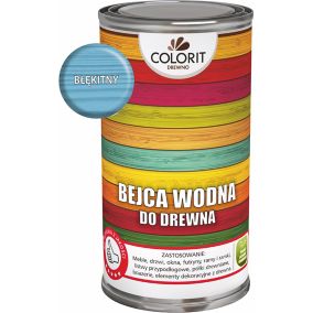 Bejca wodna Colorit Drewno błękitna 0,5 l