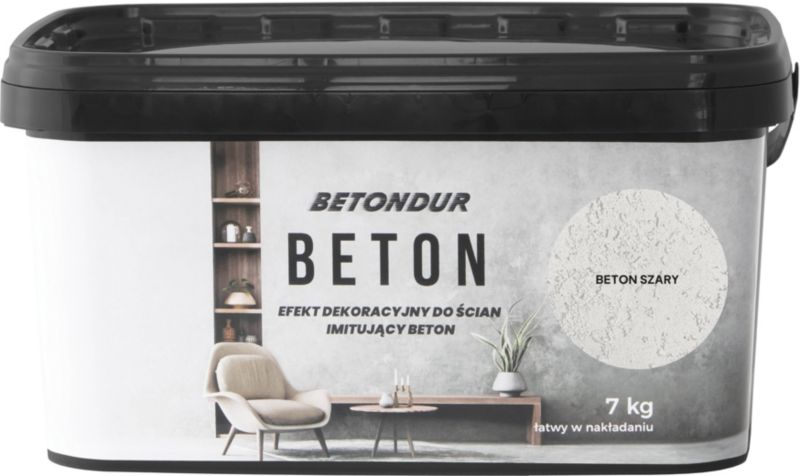 Beton do ścian Betondur szary 7 kg