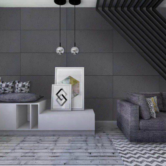 Beton elewacyjny Knap Archit 38 x 78 cm ciemny szary 0,296 m2