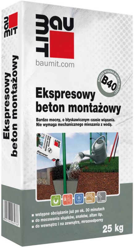 Beton montażowy Baumit B40 ekspresowy 25 kg