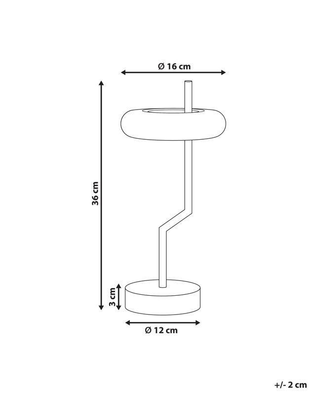 Bezprzewodowa lampa stołowa Alviela LED Metal Biały 1 szt.