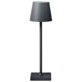 Bezprzewodowa lampa stołowa Baceiro LED Metal Ciemnoszary 1 szt.