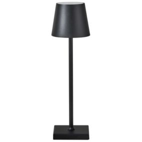 Bezprzewodowa lampa stołowa Baceiro LED Metal Czarny 1 szt.