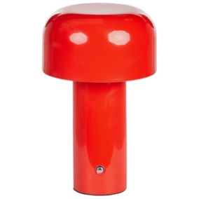 Bezprzewodowa lampa stołowa Besos LED Metal Czerwony 1 szt.