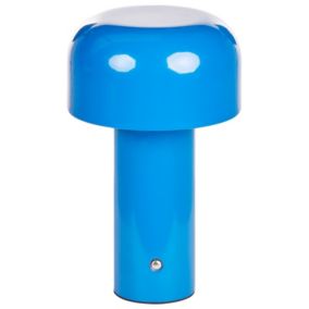 Bezprzewodowa lampa stołowa Besos LED Metal Niebieski 1 szt.