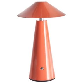 Bezprzewodowa lampa stołowa LED Apayao Ze ściemniaczem Metal Czerwony 1szt.