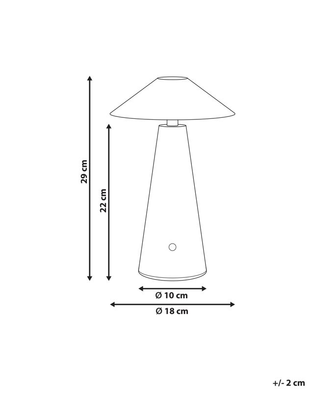 Bezprzewodowa lampa stołowa LED Apayao Ze ściemniaczem Metal Zielony 1szt.