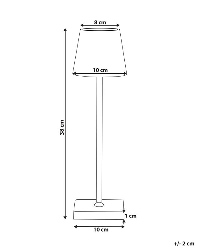 Bezprzewodowa lampa stołowa LED Baceiro Ze ściemniaczem Metal Biały 1 szt.