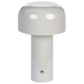 Bezprzewodowa lampa stołowa LED Besos Ze ściemniaczem Metal Szary 1 szt.