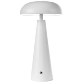 Bezprzewodowa lampa stołowa LED Bocono Z czujnikiem ruchu Metal Biały 1szt.