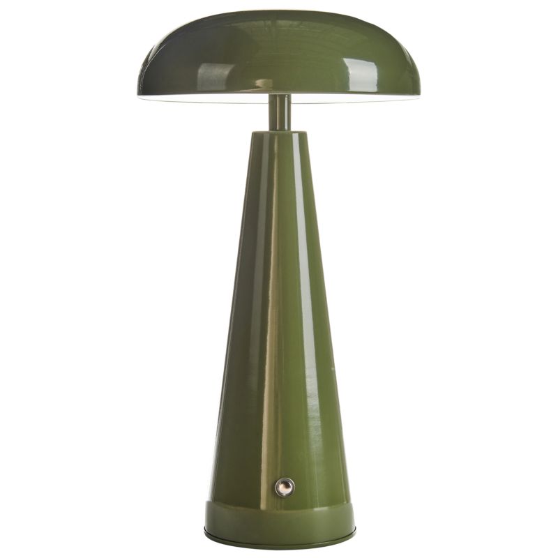 Bezprzewodowa lampa stołowa LED Bocono Ze ściemniaczem Metal Zielony 1 szt.