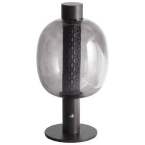 Bezprzewodowa lampa stołowa LED Bojo Ze ściemniaczem Metal Czarny 1 szt.